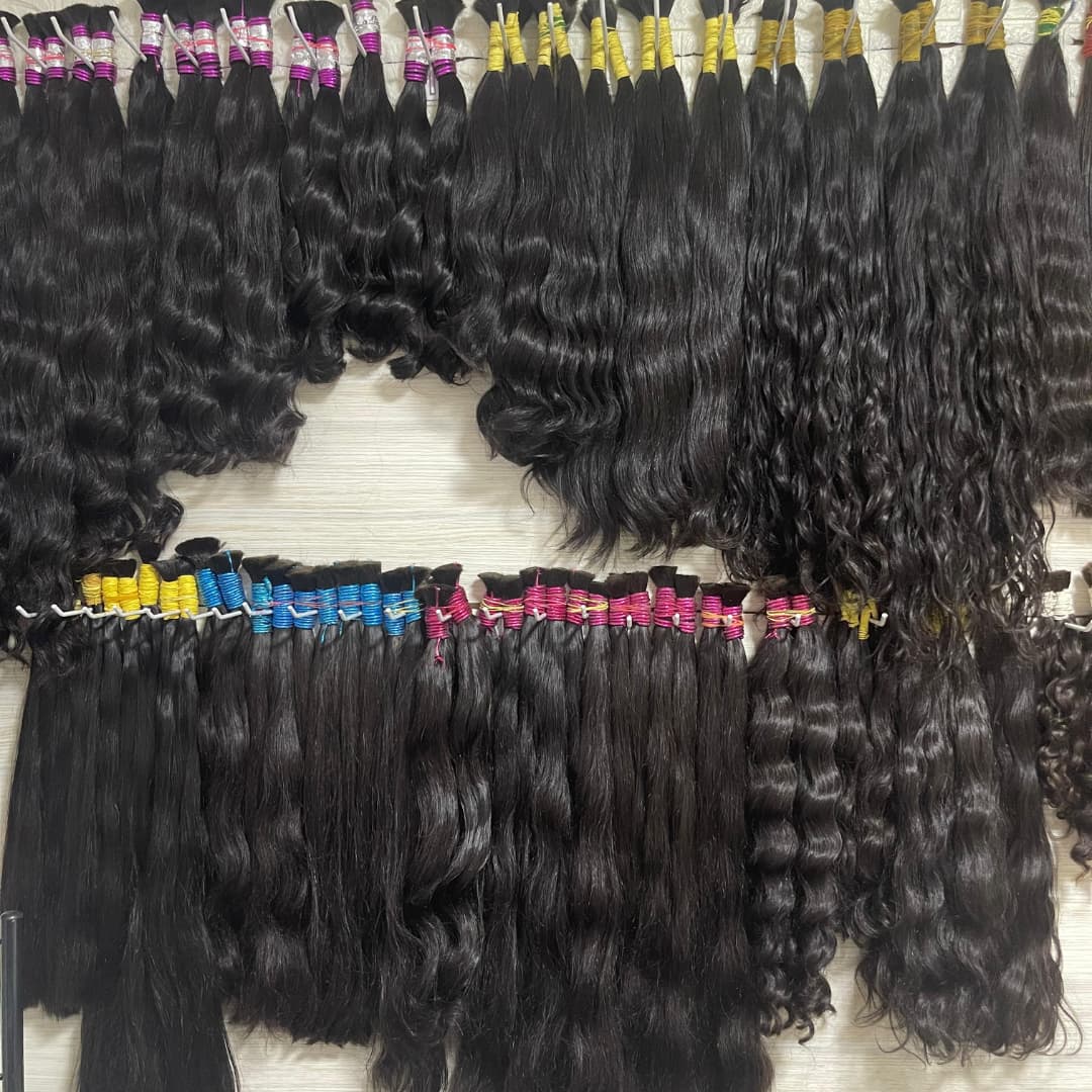Water Wave Bulk Human Hair For Braiding - Capelli Umani per Intrecciare Super French