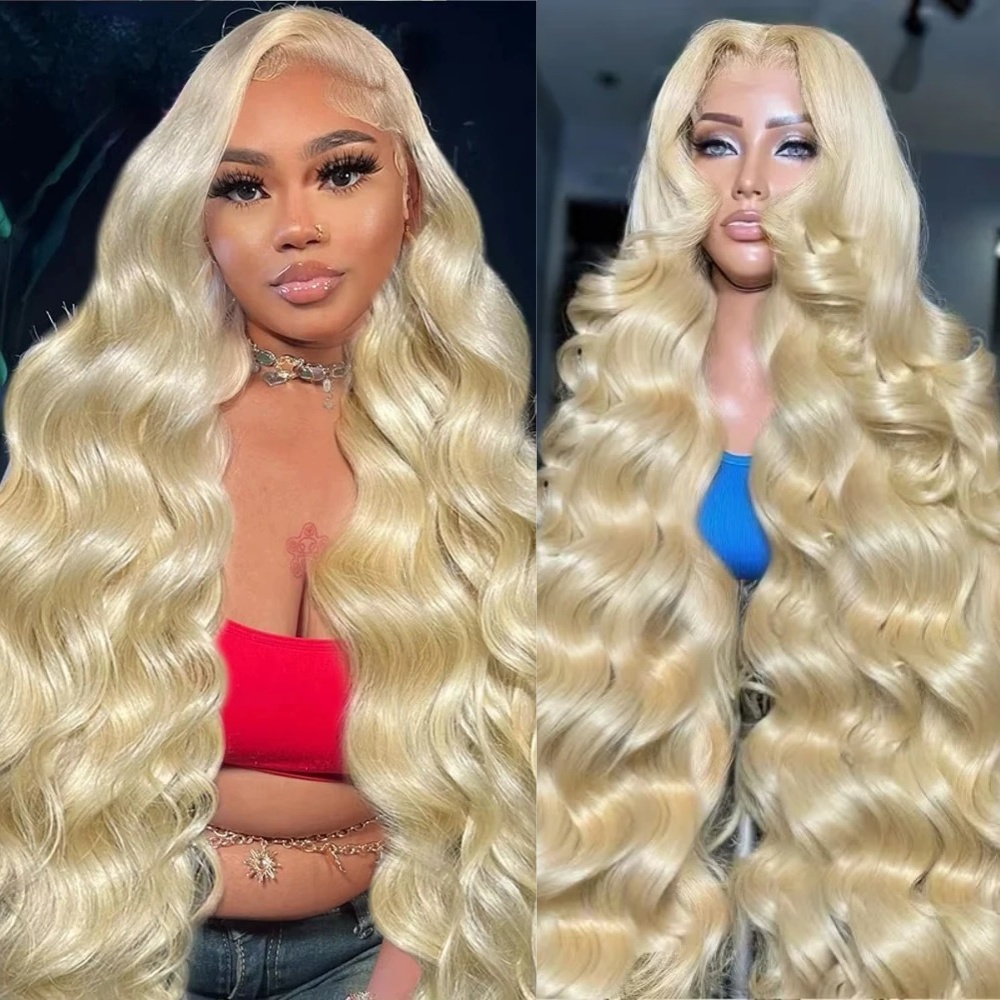 613 Blonde Body Wave Lace Front Wig - Parrucche Bionde 613 da 26-30 Pollici,