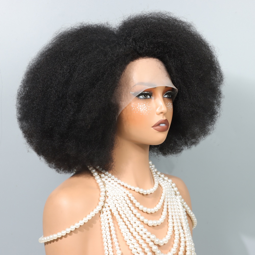 Glueless Wear And Go Human Hair Wig - Parrucche Afro da 14 Pollici per