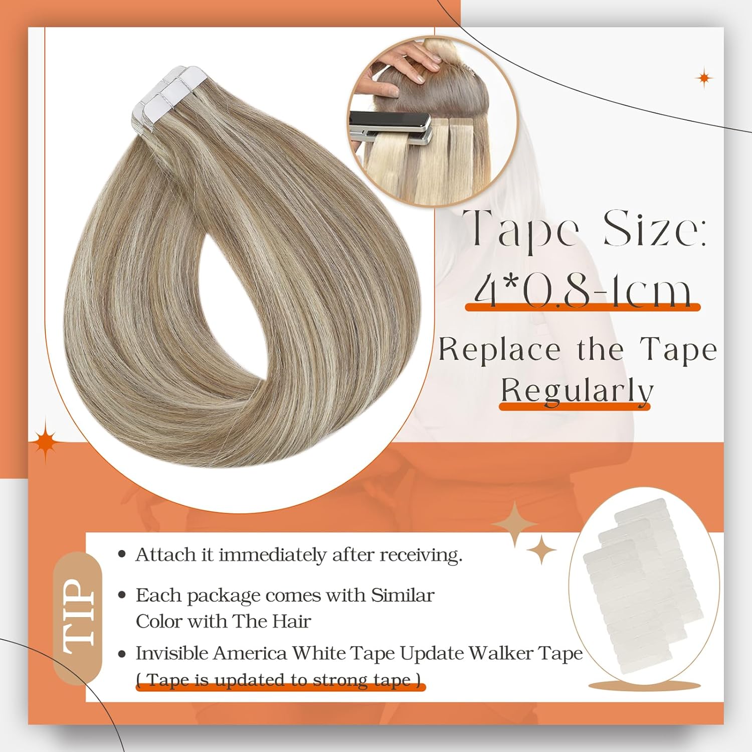 Nastro completamente lucido ne - Invisible Tape In Extensions Real Hair recensione e prezzo
