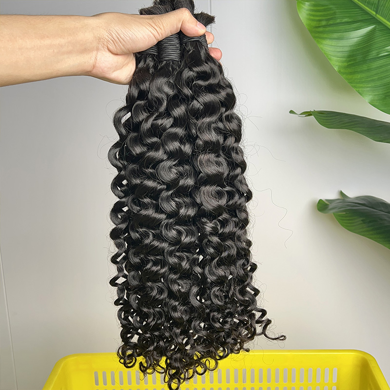 Capelli Umani 100% Grezzi per  - Water Wave Bulk Human Hair For Braiding recensione e prezzo