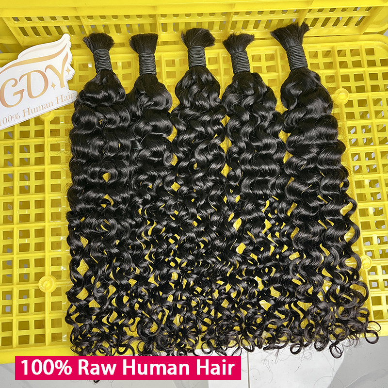 Capelli Umani 100% Grezzi per  - Water Wave Bulk Human Hair For Braiding recensione e prezzo