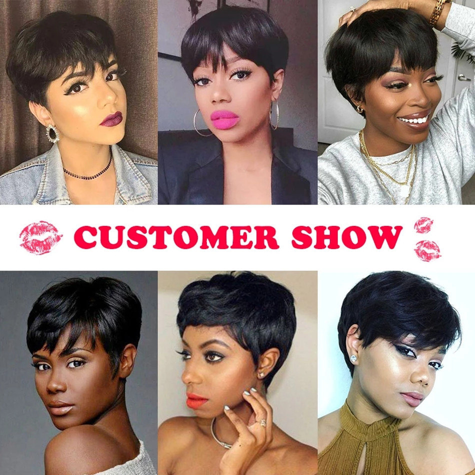 Parrucca corta a taglio pixie, - Short Pixie Cut Wig Human Hair Cheap recensione e prezzo