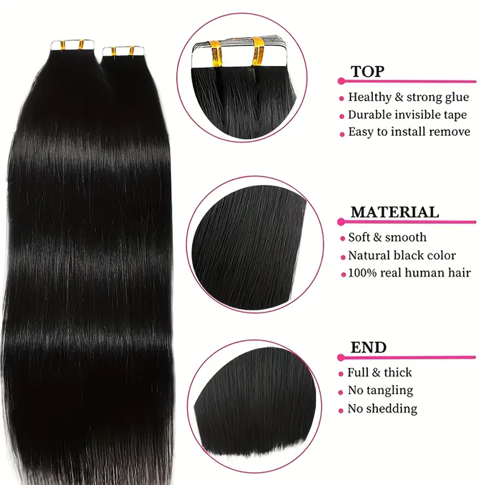 Nastro nelle estensioni dei ca - Invisible Tape In Extensions Real Hair recensione e prezzo