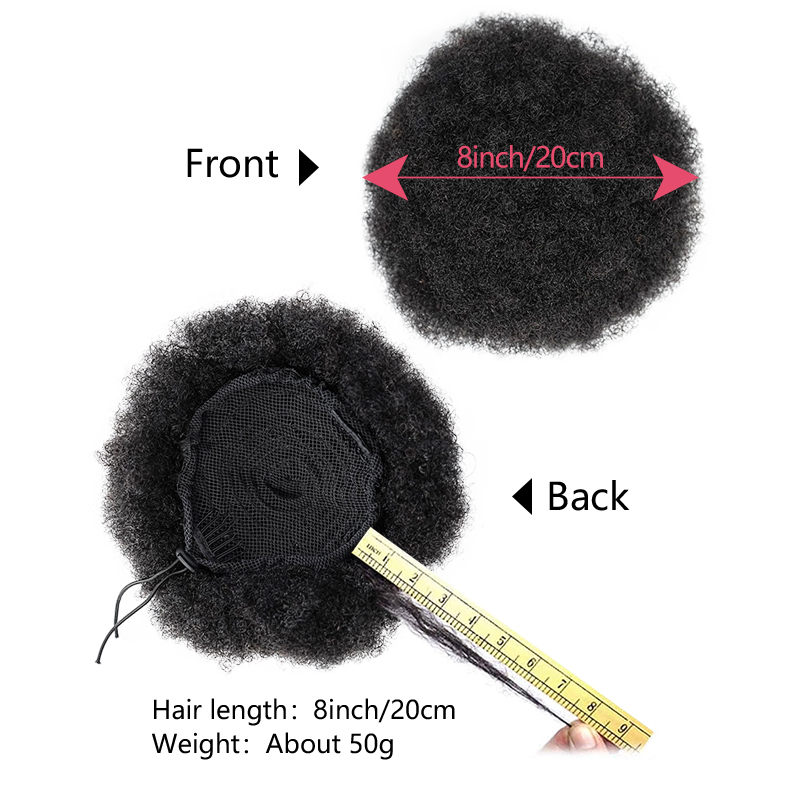 8 pollici Afro Puff Coulisse C - Drawstring Afro Curly Puff Ponytail recensione e prezzo
