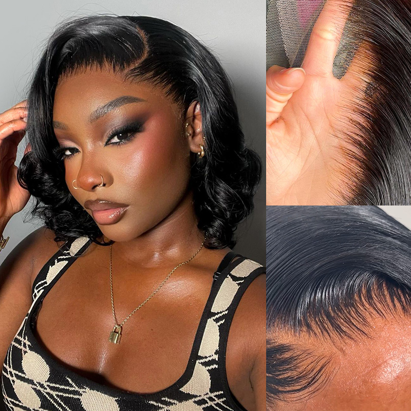 Parrucche Bob Corte in Capelli - Hd Lace Frontal Wig Human Hair Pre Plucked recensione e prezzo