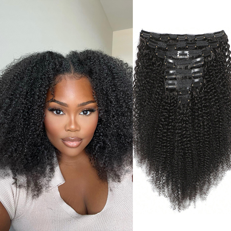 Clip per capelli umani afro ne - Seamless Clip In Hair Extensions Human Hair recensione e prezzo