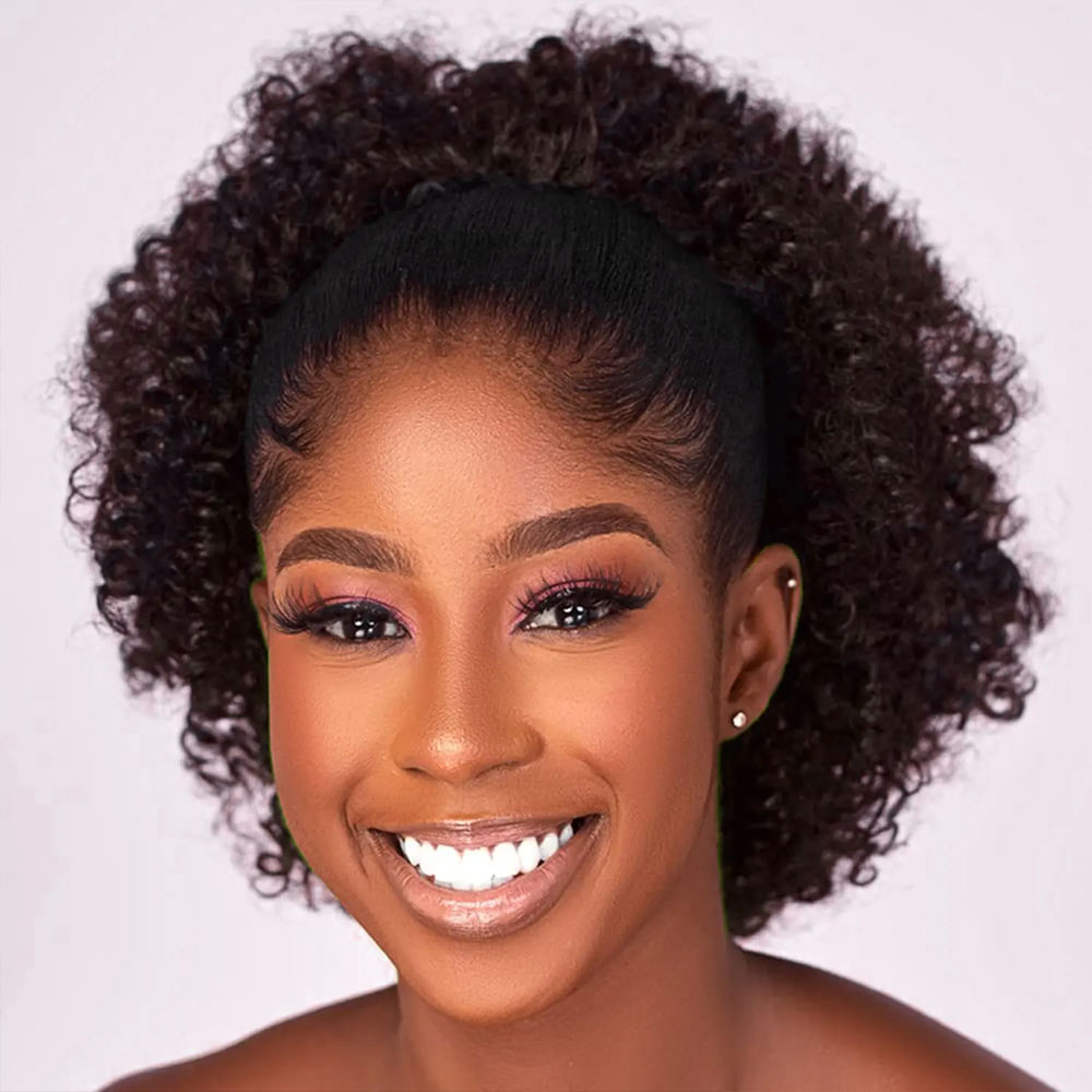 Afro Puff Riccio Crespo con Co - Drawstring Afro Curly Puff Ponytail recensione e prezzo