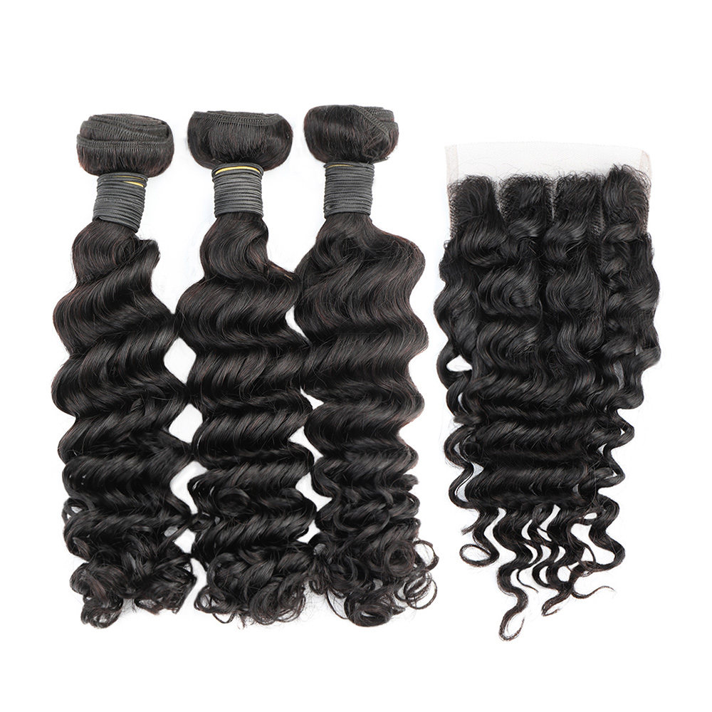 Fasci di onde profonde con chi - Deep Wave 3 Bundles With Closure recensione e prezzo