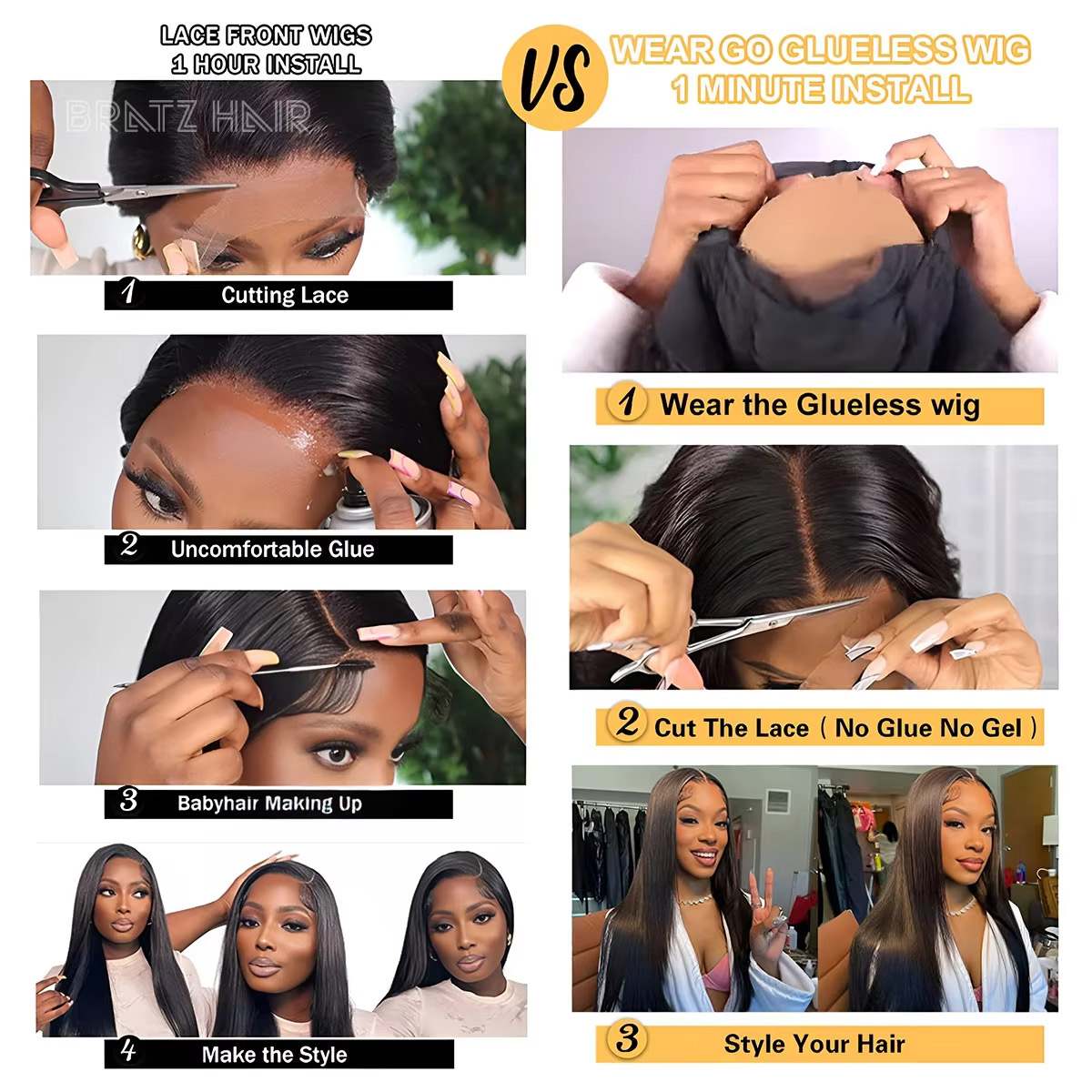 Parrucca Bob in Capelli Umani  - Glueless Wear And Go Human Hair Wig recensione e prezzo