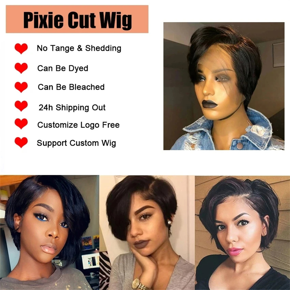 Parrucche Pixie Cut capelli um - Short Pixie Cut Wig Human Hair Cheap recensione e prezzo