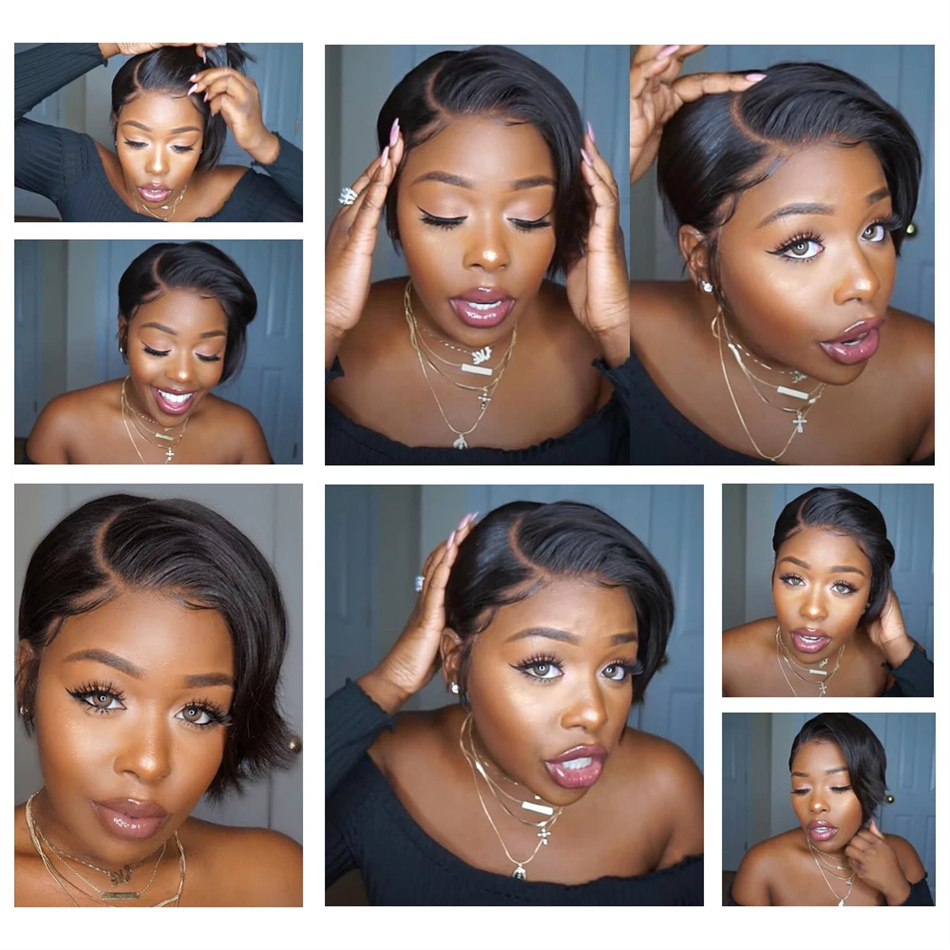 Parrucche Pixie Cut capelli um - Short Pixie Cut Wig Human Hair Cheap recensione e prezzo